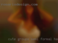 Cute groups semi formal hairdos in Kansas City.